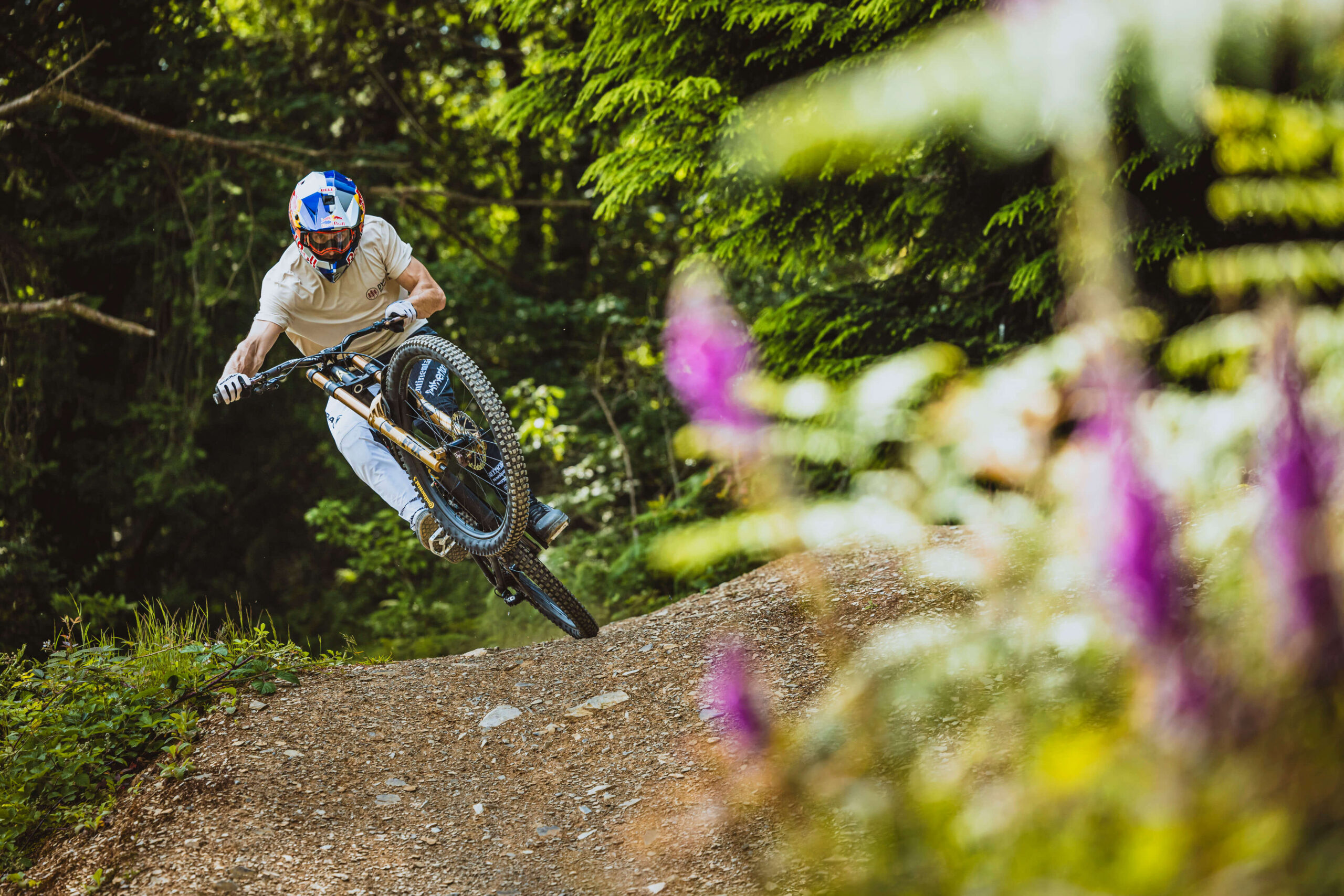 Sand T Shirt - Dyfi Tracks T-Shirt in Sand