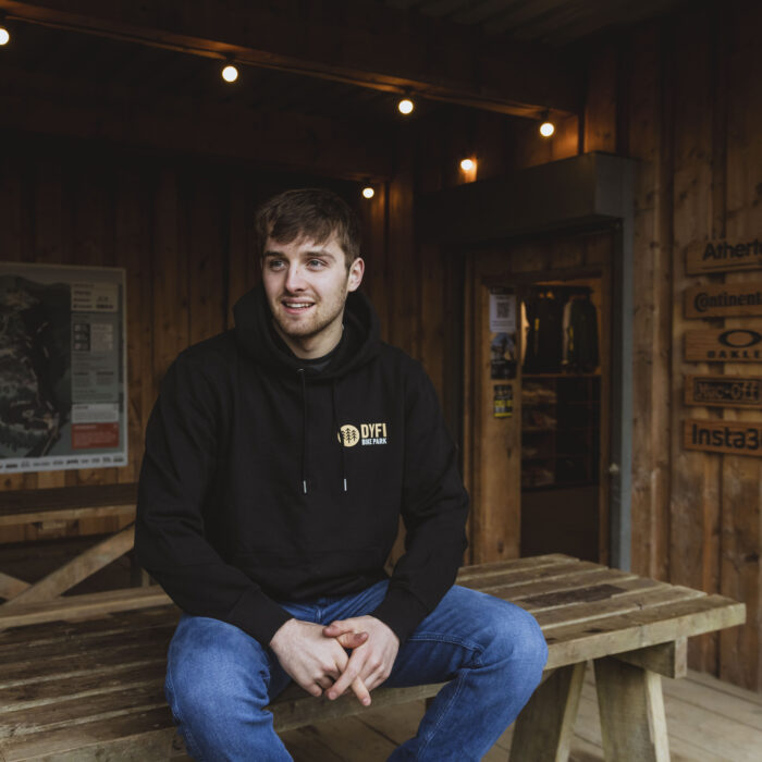 New Classic Collection - Dyfi Bike Park Hoodie - Black